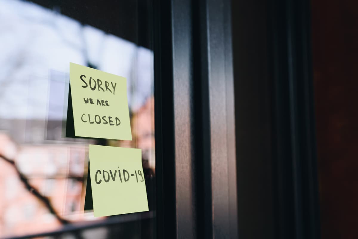 Many companies closed in COVID--19